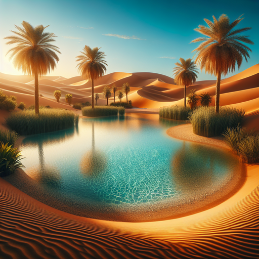 Elegant Desert Oasis Diamonded Painting Kits