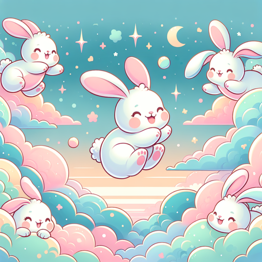 Sweet Dreams With Bunnies Paint By Color