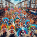 Notting Hill Carnival - United Kingdom Paint By Color