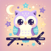 Sweet Dreaming Owl Paint By Diamond