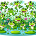 Whimsical Frog Family Paint By Diamonds Art