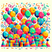 Bubblegum Balloon Party Paint By Diamond