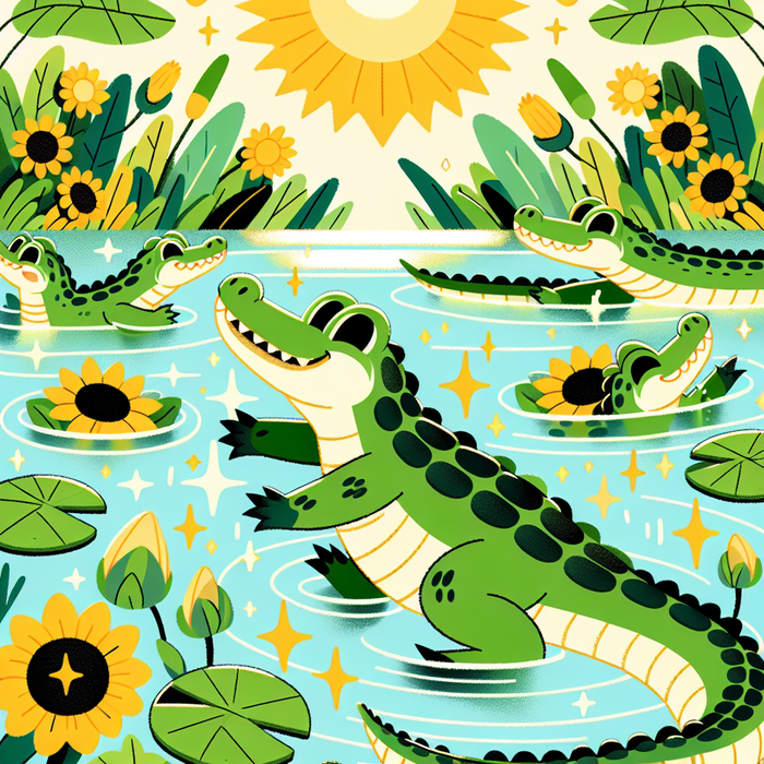 Adventurous Alligators Paint By Color