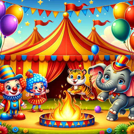 Joyful Circus Extravaganza Painting Diamond Kit