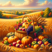 Charming Countryside Harvest Paint By Diamonds Art