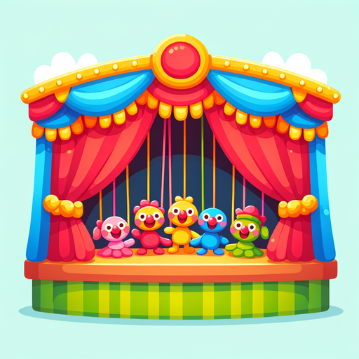 Musical Puppet Theater Paint By Diamond