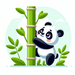 Panda's Bamboo Adventure Diamond Painting