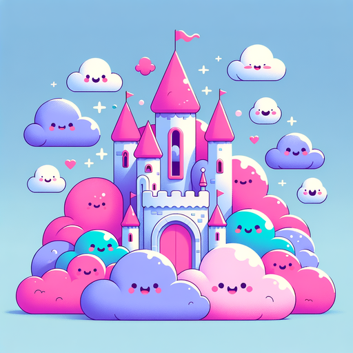 Charming Cloud Castle Paint By Diamond