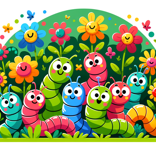 Wiggly Worms Paint By Color