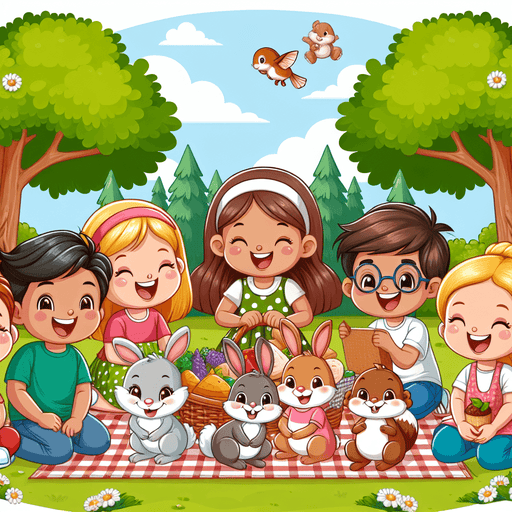 Happy Forest Picnic Paint By Diamonds