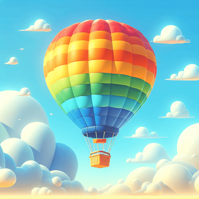 Sunny Day Hot Air Balloon DIY Paint By Diamonds