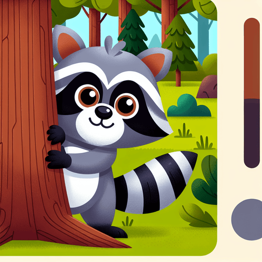 Curious Raccoon Paint By Color