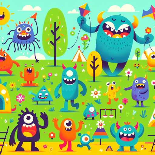 Silly Monster Friends Painting By Diamonds Kit