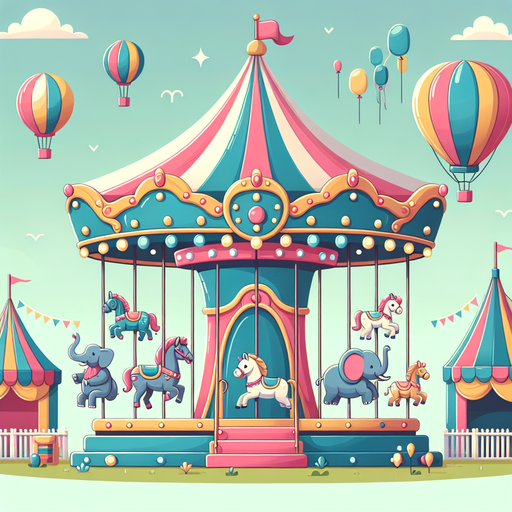 Carousel Carnival Diamonded Painting Kits