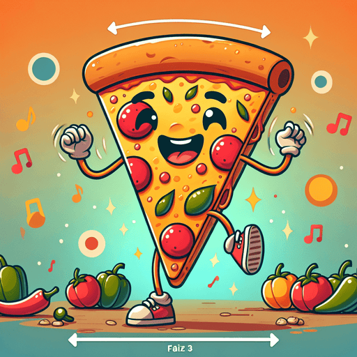 Dancing Pizza Slice Paint By Diamonds Art