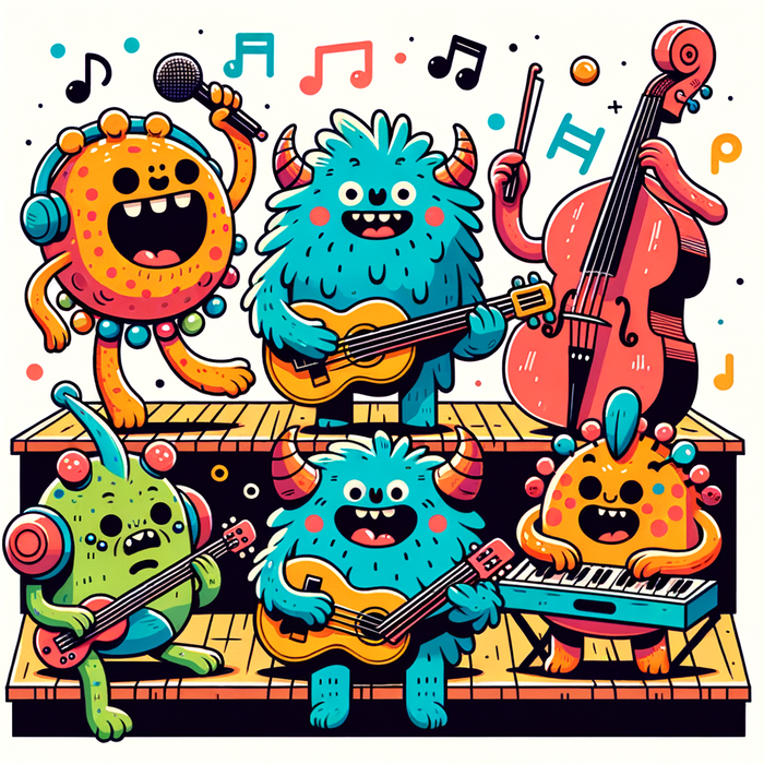 Musical Monsters Paint By Color