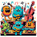 Musical Monsters Paint By Color