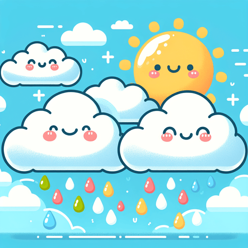 Fluffy Cloud Friends Painting By Diamonds Kit