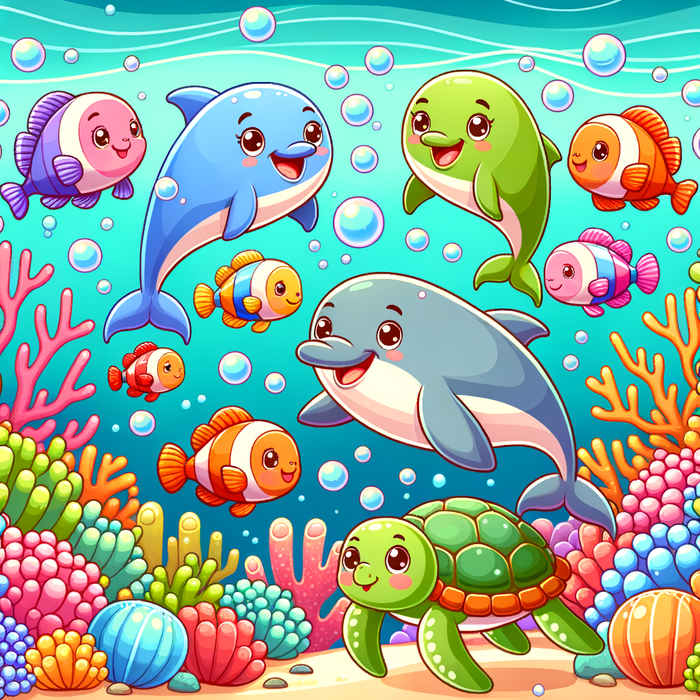 Ocean Friends Adventure Paint By Diamonds Kits