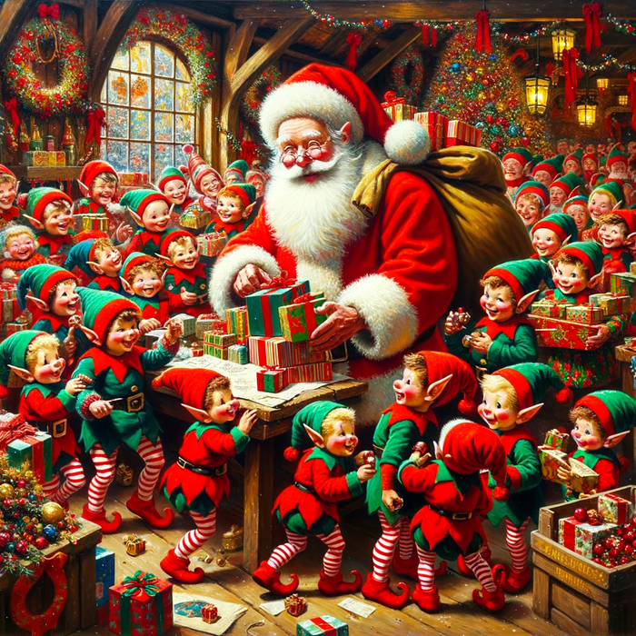 Santa's Jolly Workshop Diamond Painting