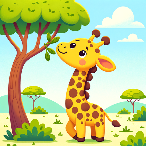 Cheerful Giraffe Diamond Painting