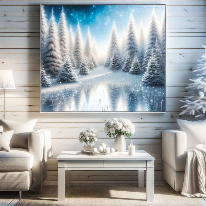 Magical Snowy Forest Paint By Color