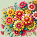 Whimsical Flower Power Diamond Painting