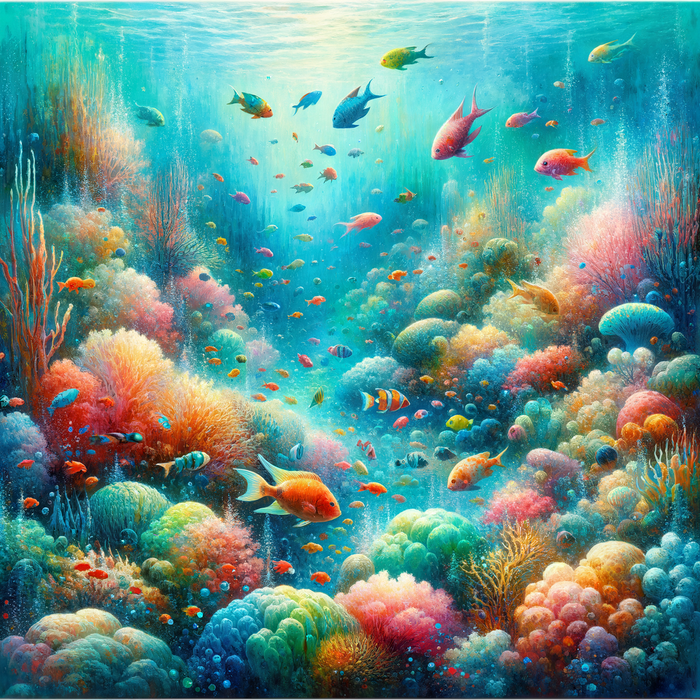 Colorful Ocean Reef Diamonded Painting Kits