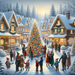 Festive Winter Village Paint By Diamonds