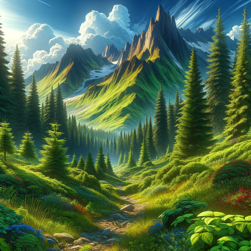 Mystical Mountain Trail Diamond Painting