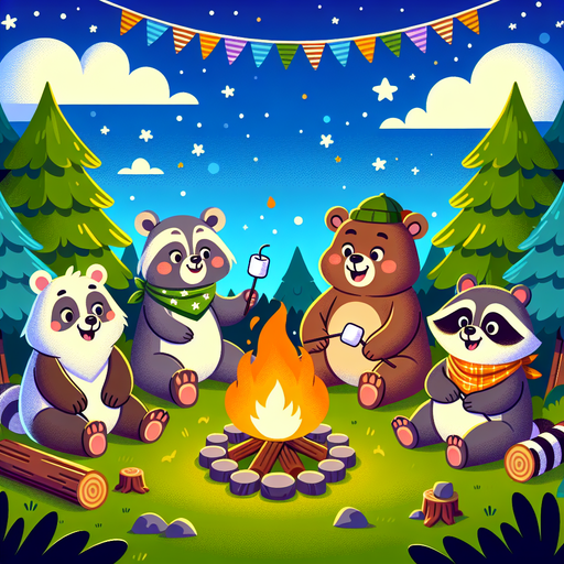 Cute Critter Campout Diamonded Painting Kits