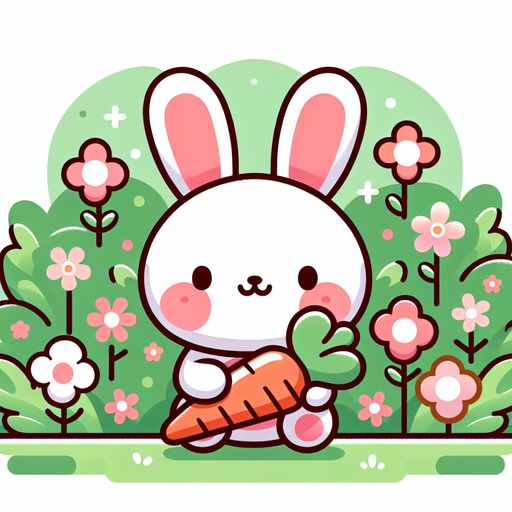 Cuddle Bunny Garden Diamond Painting