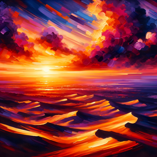 Desert Sunset Painting By Diamonds Kit