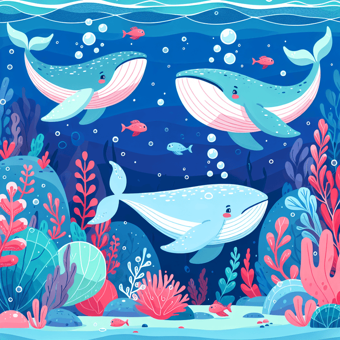 Whimsical Whale Waters Paint By Diamonds