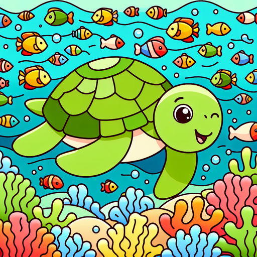 Sea Turtle’s Ocean Journey Diamond Painting