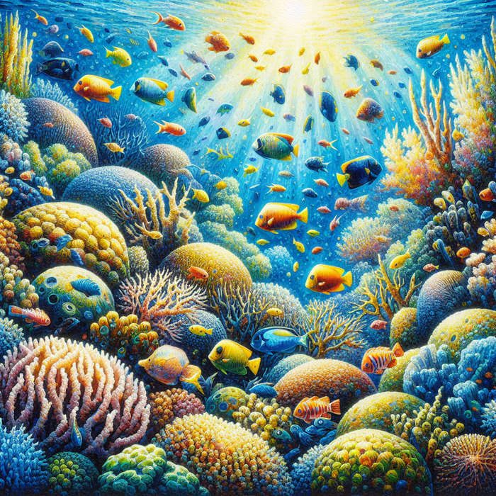 Underwater Coral Kingdom Painting By Diamonds Kit