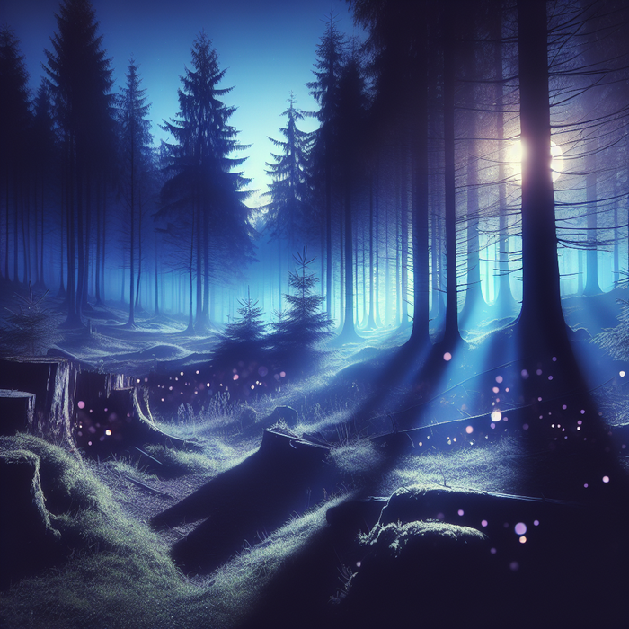 Mystic Moonlit Forest Paint By Diamonds Kits