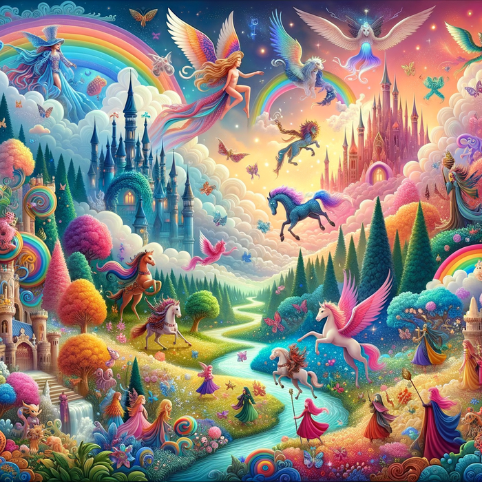 Whimsical Fantasy World Paint By Diamonds Art