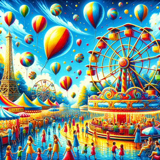 Jubilant Summer Fair Paint By Diamond