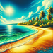 Tropical Escape Serenity DIY Paint By Diamonds
