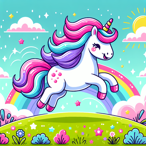 Cheerful Unicorn Diamond Painting