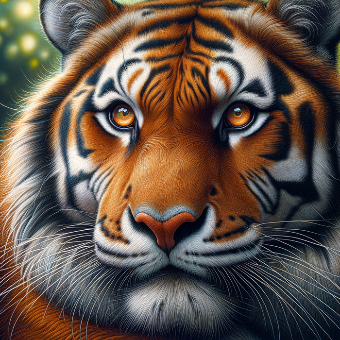 Majestic Tiger Portrait Paint By Diamonds Art