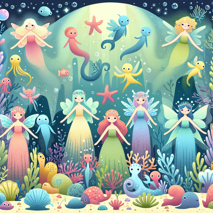 Underwater Fairy Kingdom Paint By Diamonds Art