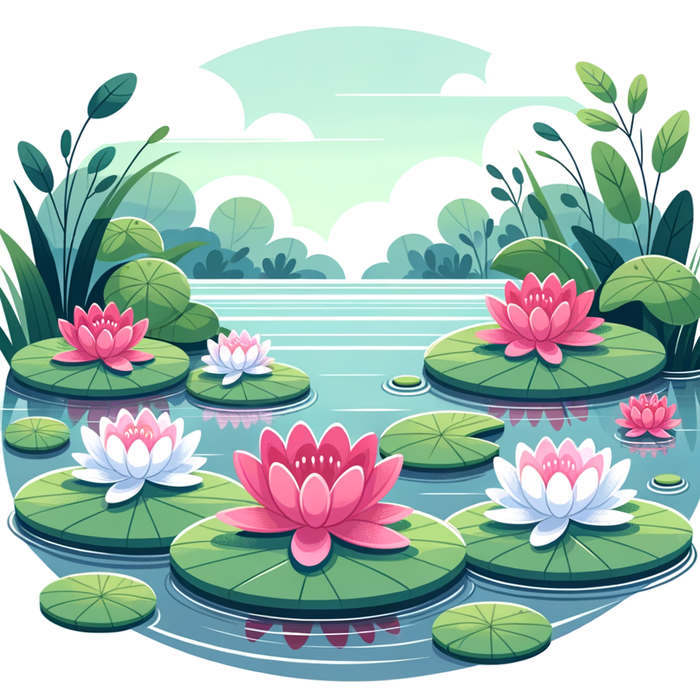 Wonderous Waterlilies Paint By Diamonds Kits