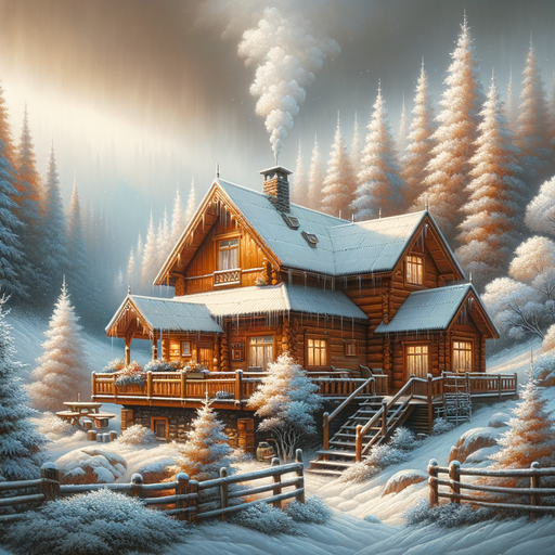 A Cozy Winter Cabin Paint By Diamonds Art