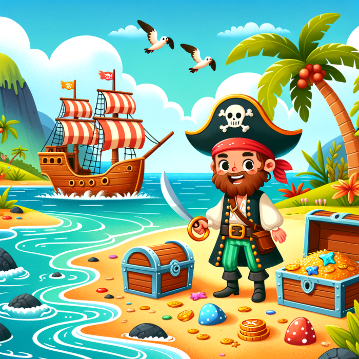 Pirate Cove Treasure Hunt Paint By Color