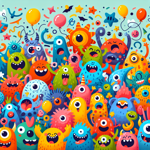 Silly Monster Mash-Up Diamond Painting