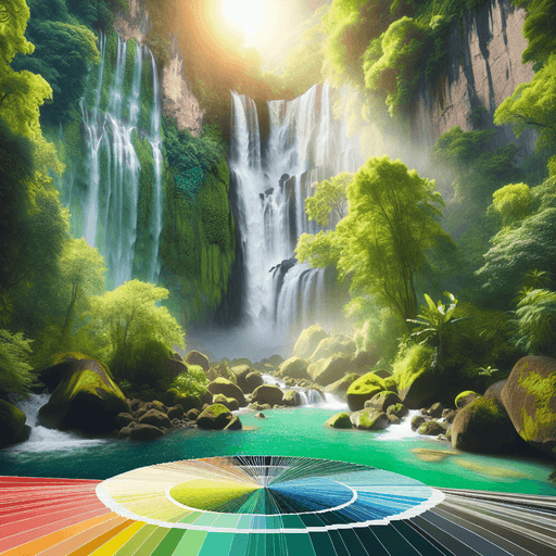 Lush Tropical Waterfall Painting By Diamonds Kit