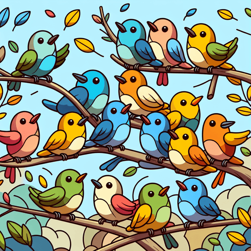 Chirpy Birds' Melody Diamond Painting