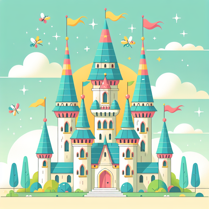 Mystical Fairy Castle Paint By Diamonds Art